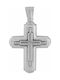 Mertzios.gr White Gold Cross 14K