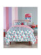 Kentia Honey Set Kids Duvet Cover Single with Pillowcase Cotton Blue 160x240cm