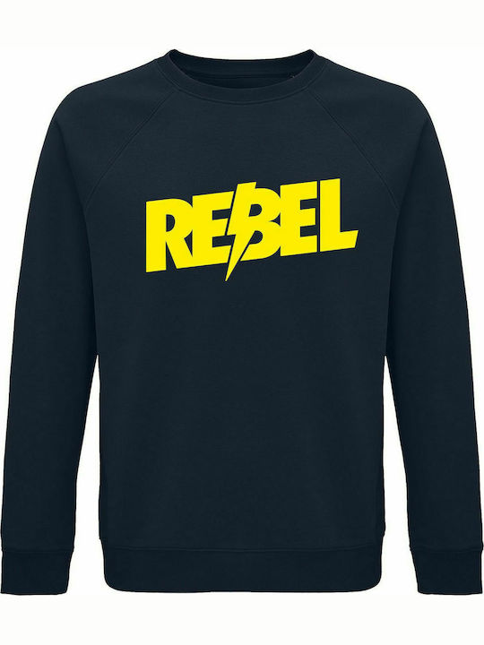 Unisex Sweatshert, Organic "Rebel", French Navy