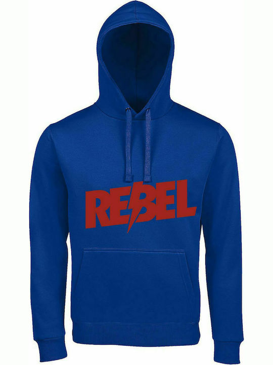 Unisex-Kapuzenpullover, Bio "Rebel", Königsblau