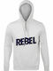 Unisex Hoodie, Organic "Rebel", Ash