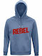 Unisex Hoodie, Organic "Rebel", Blue