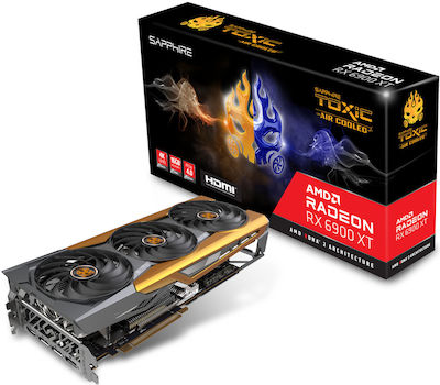 Sapphire Radeon RX 6900 XT 16GB GDDR6 Toxic Air Cooled Κάρτα Γραφικών PCI-E x16 4.0 με HDMI και 3 DisplayPort