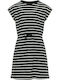 Kids Only Kids Dress Striped Sleeveless Black