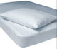 Das Home Protecție pentru Saltea Single cu Fustă 1026 Alb 100x200+25buc
