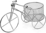 Christening Favor with Decoration Tricycle Silver made of Metal