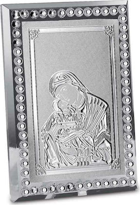 Christening Favor with Religious Icon made of Metal