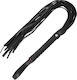 Coquette Vegan Leather Pleasure Flogger Bici în Culoarea Negru