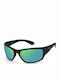 Polaroid Men's Sunglasses with Black Horn-Rimmed Frame and Polarized Mirror Lens PLD7005/S 3OL5Z