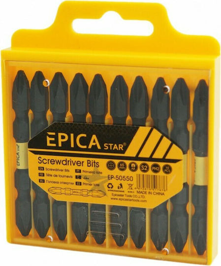 Epica Star Σετ 10 Μύτες Κατσαβιδιού Αστέρι για Κατσαβίδι