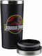 Paladone Jurrasic Park Ποτήρι Θερμός Ανοξείδωτο 450ml Μαύρο