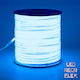 GloboStar Rezistentă la apă Bandă Neon Flex LED Alimentare 220V cu Lumină Albastru Lungime 1m și 120 LED-uri pe Metru