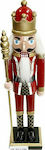 Iliadis Plastic Christmas Nutcracker 38cm Red