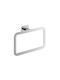 Gedy Athena Single Wall-Mounted Bathroom Ring ​22.5x22.5cm Silver