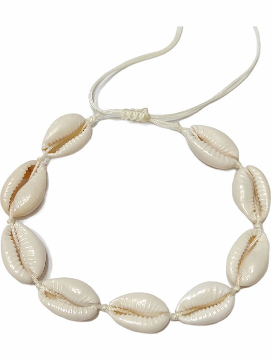 The Art of Beading Βραχιόλι Ποδιού από Κορδόνι