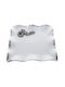 Karvounis Square Porcelain Decorative Platter White 25x25x5cm