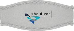Mares Diving Mask Replacement Strap Neoprene She Dives Gray Mask Strap