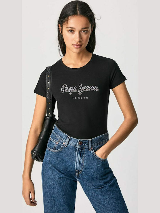 Pepe Jeans Beatrice Women's T-shirt Navy Blue
