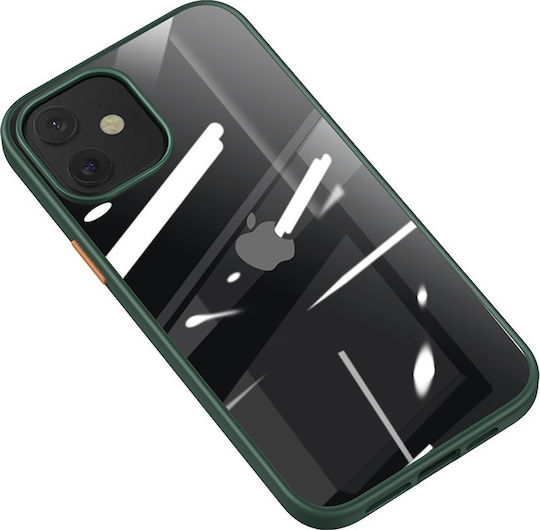 Usams Janz Back Cover Plastic 2mm Dark Green (iPhone 12 mini)