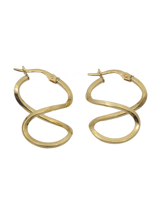 Earrings Dangling made of Gold 14K