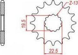 Shark Racing Front Sprocket GSXF400