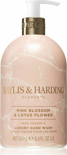 Baylis & Harding Elements Pink Blossom & Lotus Flower Săpun Lichid cu Pompă 500ml