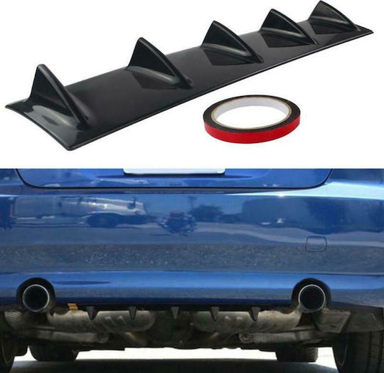 Diffuser Car Rear Rear Bumper Diffuser Type Shark with 5 Fins Universal