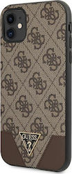 Guess 4G Triangle Collection Plastic Back Cover Brown (iPhone 11)