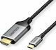 Choetech HDMI 1.4 Braided Cable HDMI male - USB-C male 2m Black