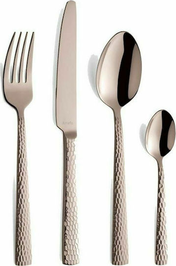 Amefa Felicity Set de tacâmuri Rose Gold Din oțel inoxidabil 24buc