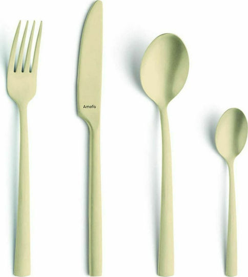 Amefa Manille Besteckset Edelstahl Gold 16Stück