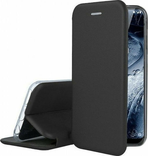 Elegance Book Synthetic Leather Black (Honor 9X Lite)
