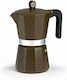 Monix Cream Stovetop Espresso Pot for 12Cups Green