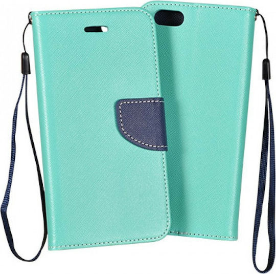 Fancy Портмоне Изкуствена кожа Turquoise - Dark Blue (Huawei P40 Lite)