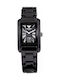 Armani Exchange Дамски Часовник 31мм Кварцов с Черна Метална Верижка
