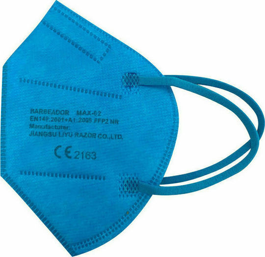 Max Barbeador Max-02 Filtering Half Mask FFP2 Σιέλ 100τμχ