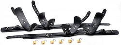 Strict Leather Frog-Tie Restraint Bondage Harness with Locks Σετ για Δέσιμο Άκρων σε Μαύρο Χρώμα