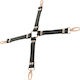 Coquette Fantasy Vegan Leather Hog Tie BDSM Accessory σε Μαύρο Χρώμα