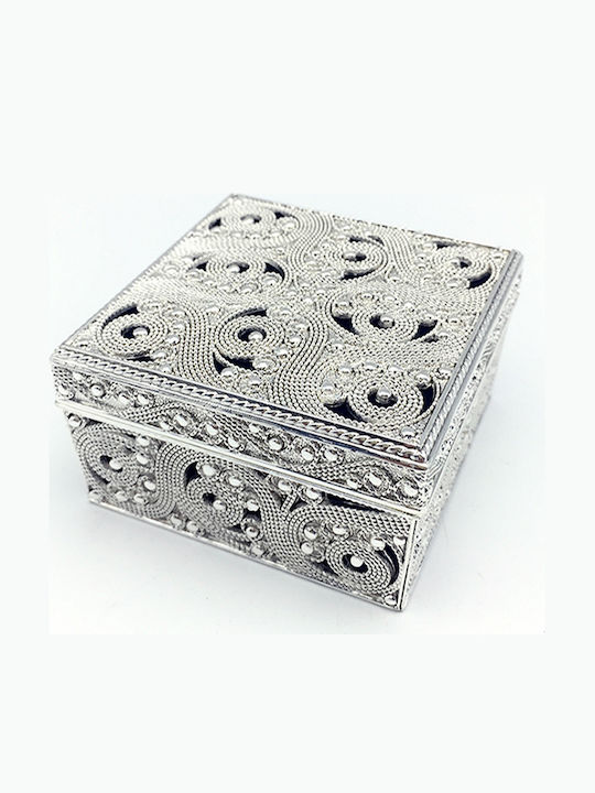 Karvounis Метална Кутия За Бижута 8.2x4.5x4.5см