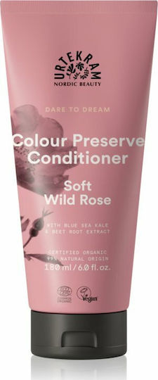 Urtekram Soft Wild Rose Conditioner Διατήρησης Χρώματος για Βαμμένα Μαλλιά 180ml