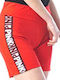 Women's High Waist Shorts Red