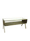 Metal TV Stand Brown M 104xD 40xH 45 cm