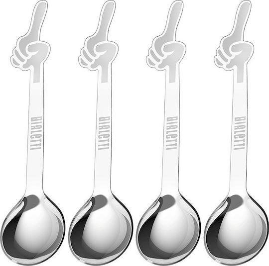 Bialetti Perfetto Kaffee/Tee Silber DCDESIGN15 4 Stück