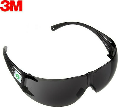 3M Securefit 201 Black Γυαλιά Εργασίας για Προστασία με Φιμέ Φακούς