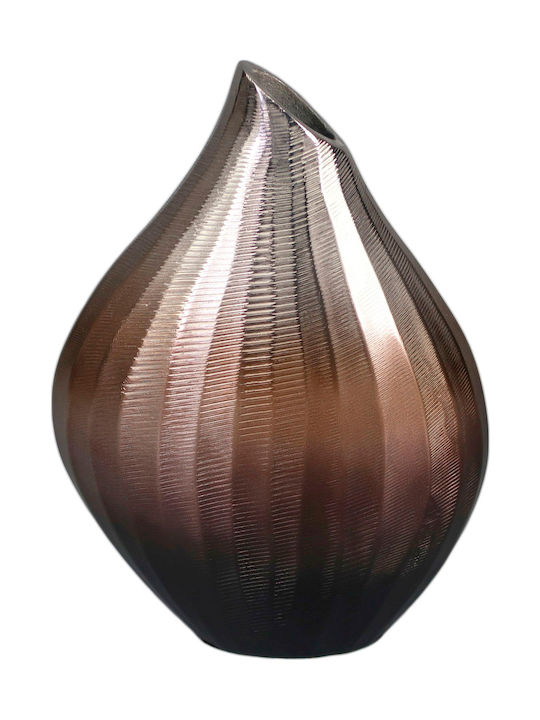 Καρβούνης Metallic Vase 20x9x31cm