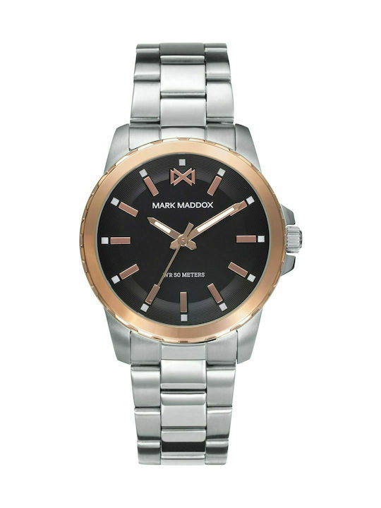 Mark Maddox Marais Watch with Silver Metal Bracelet