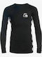 Quiksilver Rashguard Costum de baie pentru copii Bluză cu mânecă lungă Neagră