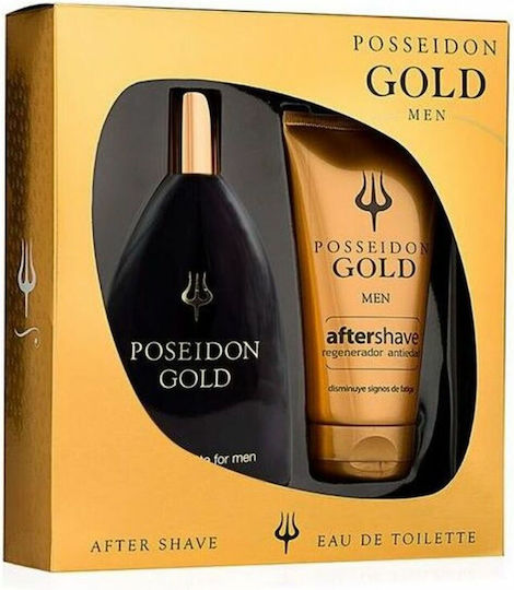 Instituto Espanol Poseidon Gold Männer Duftset mit Eau de Toilette 2Stücke