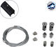 GloboStar Mounting Suspension for Lighting Fixtures made of Aluminum Silver 150pcs 70899