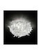Slamp Veli Medium Ceiling Mount Light 53cm Beige with Socket E27 with Crystals